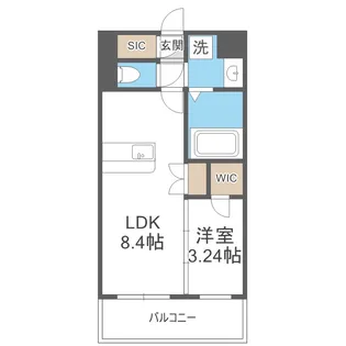エスリードレジデンス都島NORTH【7階】の間取り