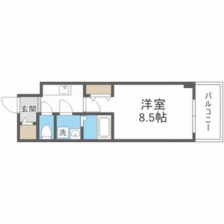 MELDIA CREST TAPP NAMBA-WEST【10階】の間取り