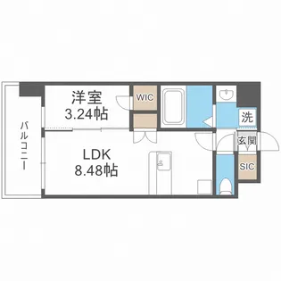 エスリードレジデンス都島NORTH【7階】の間取り