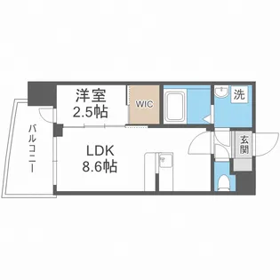 セレニテ中崎町リアン【5階】の間取り