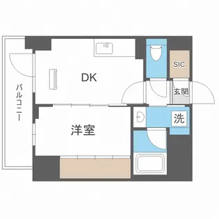 エステムコート大阪福島Ⅱレイヤー【12階】の間取り