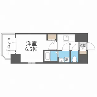 エスリード阿波座プライムコート【14階】の間取り