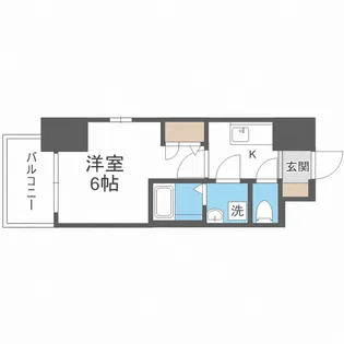 エスリードレジデンス本町パークフロント【13階】の間取り