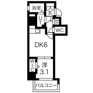 ワールドアイ大阪ドームシティⅡ【6階】の間取り