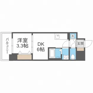 ディームス塚本【8階】の間取り