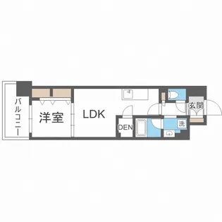 アーバネックス同心Ⅱ【7階】の間取り