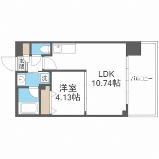 プレジオ御幣島【9階】の間取り