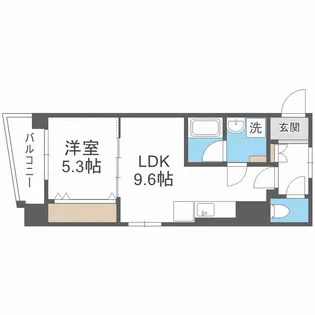 アプス ウェスタ【4階】の間取り