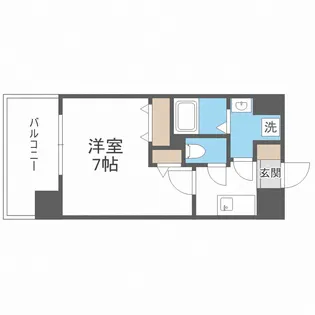 ラシーヌ瓦屋町【4階】の間取り