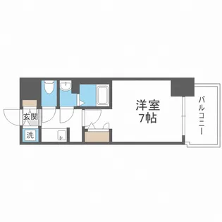 S-RESIDENCE難波大国町Uno【6階】の間取り