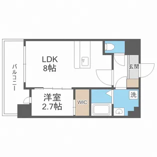 ラシーヌ瓦屋町【10階】の間取り