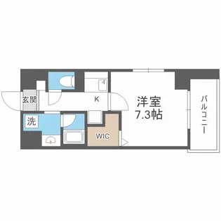 ガーデンクォーツ新梅田【8階】の間取り