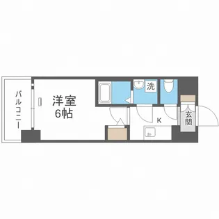 エスリード大阪プライムゲート【6階】の間取り