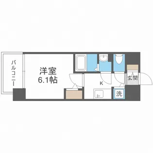 エスリードレジデンス大阪福島イースト【7階】の間取り