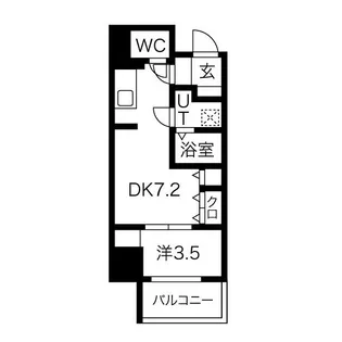 ワールドアイ京町堀【7階】の間取り