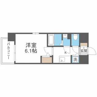 エスリードレジデンス大阪福島イースト【5階】の間取り