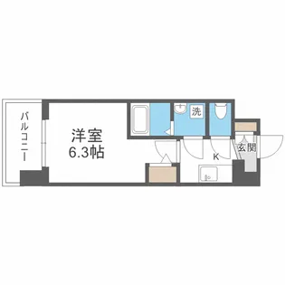 エスリードレジデンス大阪福島イースト【3階】の間取り