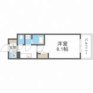 メインステージ大阪North GateⅠ【8階】の間取り