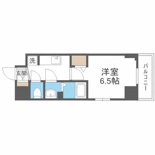 CITY LUX NAMBA SOUTH【5階】の間取り