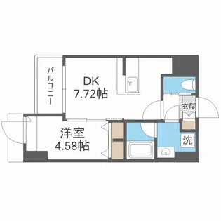 プレジオ難波ASIAN【14階】の間取り