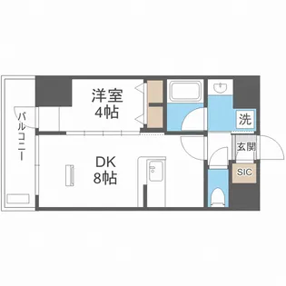エステムコート大阪福島ルアーナ【5階】の間取り