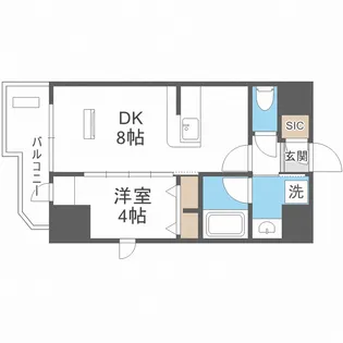 エステムコート大阪福島ルアーナ【12階】の間取り