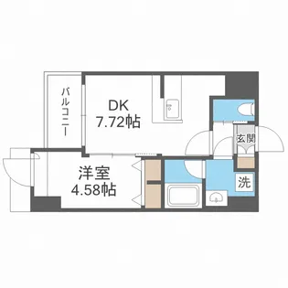 プレジオ難波ASIAN【14階】の間取り