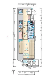 アドバンス難波南ノエル【12階】の間取り
