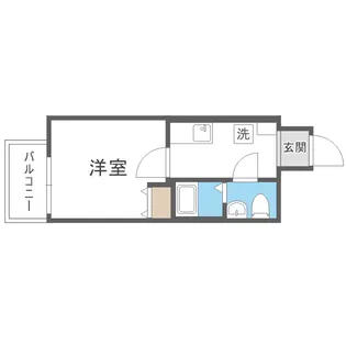 アドバンス難波南ノエル【13階】の間取り