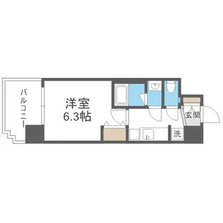 プレサンス神崎川ファインブレス【7階】の間取り