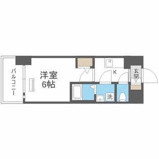 エスリード弁天町クレール【7階】の間取り
