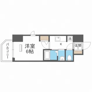 エステムコート難波サウスプレイスⅦ リアン【14階】の間取り