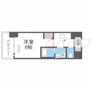 エスリード弁天町クレール【8階】の間取り