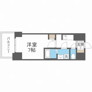 S-RESIDENCE福島Alovita【5階】の間取り