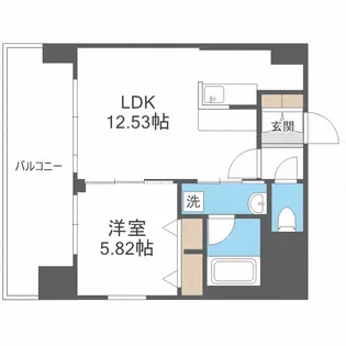 プレジオ難波WEST【6階】の間取り