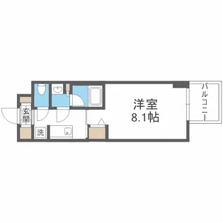 Dimus北浜【9階】の間取り