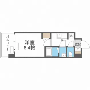 プレサンス西中島南方セレスト【6階】の間取り