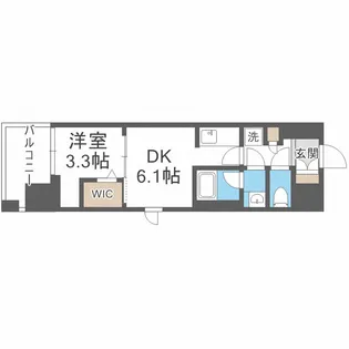 ドゥーエ天満橋【405号室】の間取り