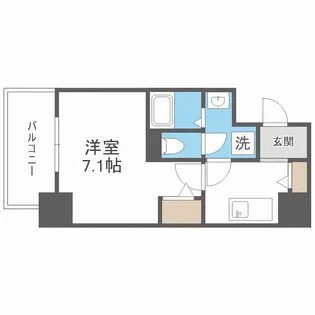 アドバンス上町台シュタット【4階】の間取り