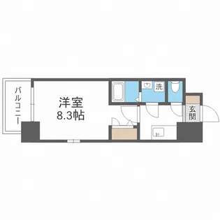 エスリードレジデンス弁天町グランデ【2階】の間取り