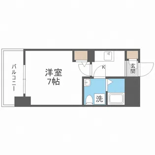 アドバンス難波ラシュレ【12階】の間取り