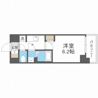 プレサンスブルーム東三国【2階】の間取り