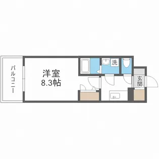 エスリードレジデンス弁天町グランデ【13階】の間取り