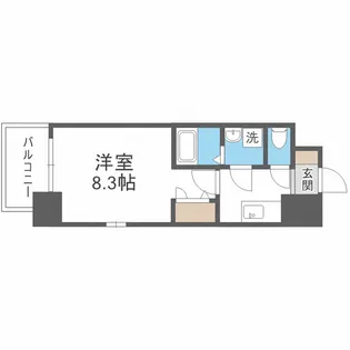 エスリードレジデンス弁天町グランデ【5階】の間取り