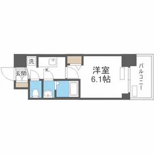 プレサンス南堀江ザ・センス【8階】の間取り