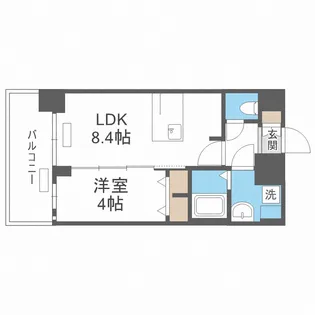 プレサンス南堀江ザ・センス【12階】の間取り