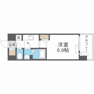 プレサンス大阪都島エレナード【3階】の間取り