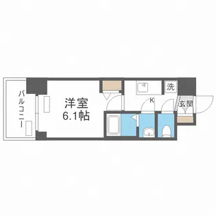 プレサンス南堀江ザ・センス【15階】の間取り