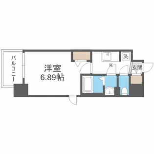 フォーリアライズ難波南レーヴ【2階】の間取り