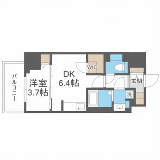 ジオエント新町【2階】の間取り